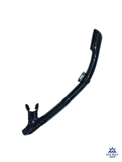 Трубка для дайвинга H.Wind черный силикон сухая