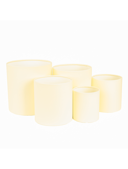 Набор коробок 5в1 "Тубус без крышки" 18*18, 16*16, 14*14, 12*12, 10*10см Чайная роза К002/14