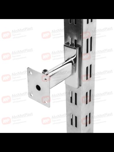 KM10 Дистанционное крепление хромированное к стене колонны регулируемое длина 70—115 мм