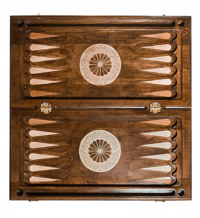 Нарды резные "Герб РФ" от мастера Давида Мхитаряна