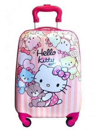 Детский чемодан Hello Kitty (Хеллоу Китти) розовый