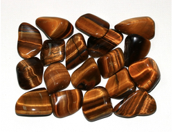 Тигровый глаз, галтовка