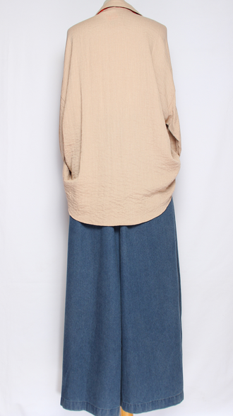 РУБАШКА "ПЛОТНЫЙ ХЛОПОК" св.серая, роза, графит, бежевая до р.54