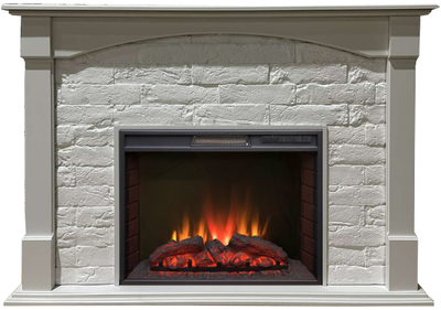 Электрокамин Квинт WT с очагом Sparta 25.5 LED