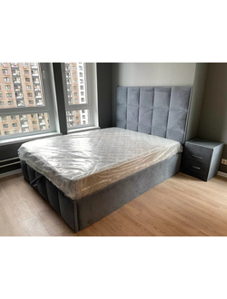 ОДНОСПАЛЬНАЯ, ДВУСПАЛЬНАЯ КРОВАТЬ ПОЛЛИН, СТЕЖКА КВАДРАТЫ, ФАНЕРА, НА НОЖКАХ, УСИЛЕННАЯ МЕТАЛЛОМ, С ПОДЪЕМНЫМ МЕХАНИЗМОМ И БЕЛЬЕВЫМ ЯЩИКОМ ОТ ПРОИЗВОДИТЕЛЯ