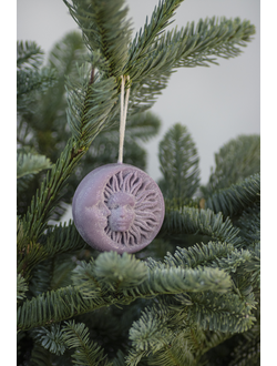 Новогодняя игрушка "Солнце Луна" Фиолет