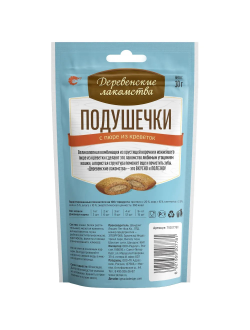 Деревенские лакомства для кошек, Подушечки с пюре из креветок 30 гр