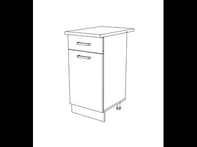 Стол рабочий Н400-1Я Брауни (Эра)