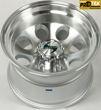 Комплект дисков R16 10,0J ET-38 6*139,7 Mickey Thompson Classic 3 Серебро с полированным ободом (R465)