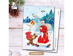 Всем подарки он несёт