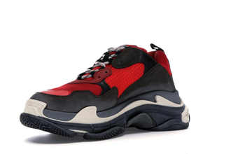 Balenciaga black red triple s sales