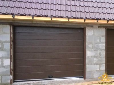 Гаражные ворота секционные автоматические 2500-2390