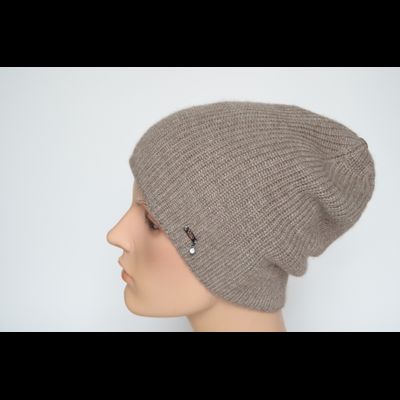 Женская шапка из альпака и шелка Vizio Италия 9015 CL бежевая