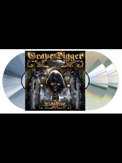 GRAVE DIGGER - 25 To Live 2-CD+DVD Digipack