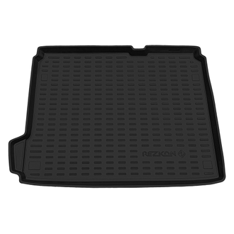 Коврик в багажник пластиковый (черный) для Citroen C4 hb (04-10) (10-Н.В.)  (Борт 4см)