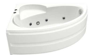 Акриловая гидромассажная ванна BAS Сагра 160х100 левая