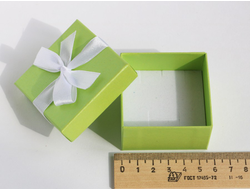 Футляр картонный с лентой на крышке 57*57*35 мм №10690