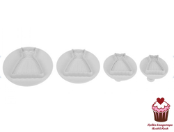 Набор плунжеров "Платье", 4 шт.