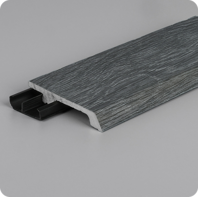 Плинтус из дюрополимера Winart Quadro Pro 80х16х2000 мм. Гриджо 007