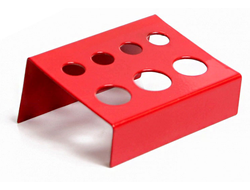 (УЦЕНКА) Подставка под колпачки стальная красная L-8