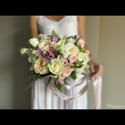 Букет невесты &amp; Бутоньерка № 1308