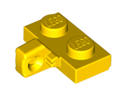 Hinge Plate 1 x 2 Locking with 1 Finger on Side without Bottom Groove, Yellow (44567b / 4185617)