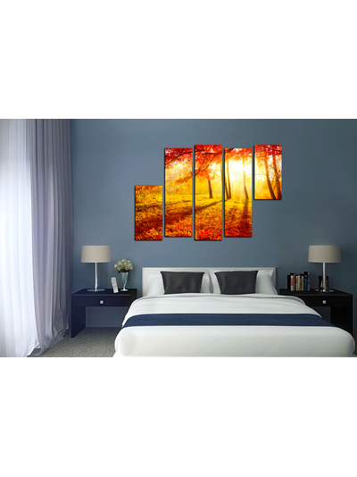 Модульная картина "Золото природы"