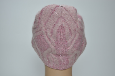 Визио шапка розовая Италия с пайетками