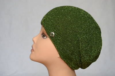 Зеленый женский летний берет Италия Vizio SA 7 BО