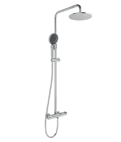 Душевая колонна, VitrA AquaHeat Bliss 250, с верхним душем и термостатическим смесителем, A47201EXP