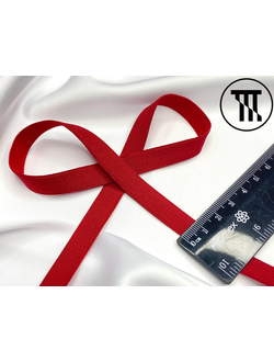 Резинка для бретелей, цв. Темно-красный (ребристая)