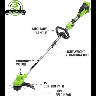 Триммер аккумуляторный Greenworks GD40LT