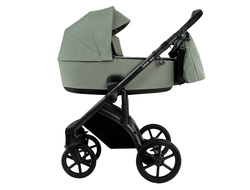 Коляска 3в1 Roan Bass Next 2.0 Sage Green / Black / руч.Black