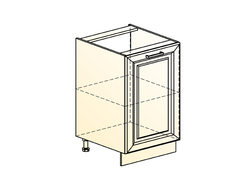Кухонный Шкаф "АТЛАНТА" "ШКАФ РАБОЧИЙ L500 (1 ДВ. ГЛ.)" (ЭМАЛЬ)