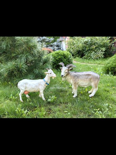 КОЗОЧКА садовая фигура 42*46см  1,7кг  полистоун - не боится влаги и перепадов температур  Россия 2348/012697