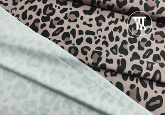 Бифлекс матовый принт Леопард 008, цв. Какао