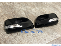 Зеркала с поворотниками на Land Cruiser 200 07-11 черные