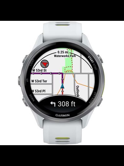 Часы Garmin Forerunner 970 Titanium Whitestone / Translucent Amp Yellow