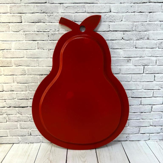 Тарелка Груша 290*200 мм сухарница с росписью Хохлома