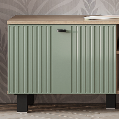 Олива Тумба под ТВ ТБ-09 Дуб каньон/MF12 эвкалипт софт Ш1602хВ484хГ376 мм