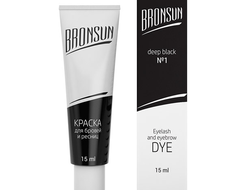 Краска для ресниц и бровей BRONSUN, 15мл