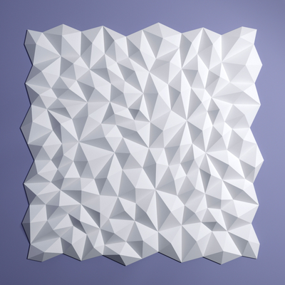 Стеновая панель Bello Deco СП15, 3D, дюрополимер, влагостойкая, под покраску, 50х50х2,2 см