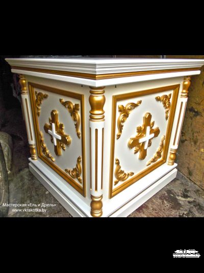 Риза на престол, деревянная