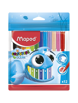 Фломастеры MAPED COLOR-PEPS OCEAN 12 шт. 845720