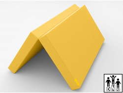 Мат гимнастический складной 2-х секционный