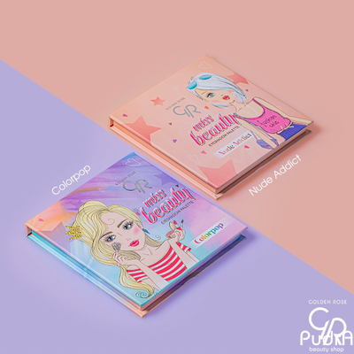 Golden Rose Палетка теней MISS BEAUTY EYESHADOW PALETTE Nude Addict