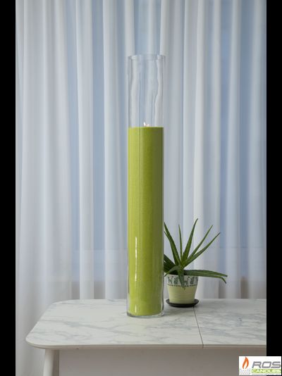 Насыпная свеча "Цилиндр 100 см", зелёная "Зелёный"