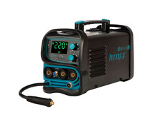 Сварочный полуавтомат KROFF 220GE (220А,пров0,8-1,0мм,элект2-4мм,Варит С/БЕЗ ГАЗА и ЭЛЕКТРОДОМ,4,1кг