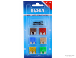 Предохранитель Tesla набор вилка-стандарт (5-30, 12шт. + щипцы) F224