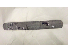 Поковка №11 - 250х30х3 из инструментальной стали Х12МФ без ТО и  без шлифовки